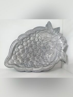 Vintage Cast Aluminum Footed Berry Dish